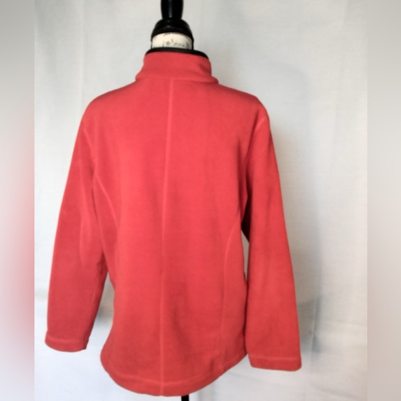 Eddie Bauer Red Fleece Zippered Jacket Unisex MEDIUM - Picture 10 of 10